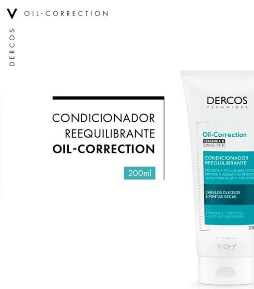 Condicionador Reequilibrante Oil-Correction Com Ceramida R e Zinco PCA 200ml - Imagem 2